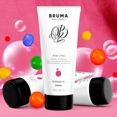 BRUMA Aloe Vera Żel nawilżający 100ml smak guma balonowa