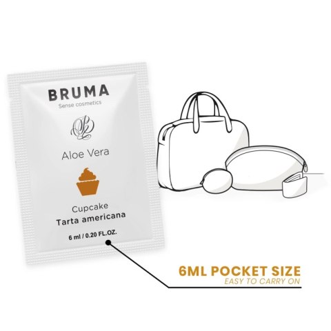 BRUMA Aloe Vera Żel nawilżający Cupcake 6ml - smakowy, formuła wodna