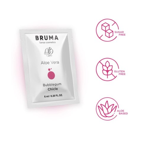 BRUMA Aloe Vera Żel nawilżający o smaku gumy balonowej 6 ml