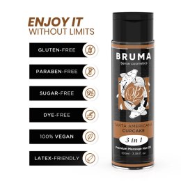 BRUMA Premium Olejek Masaż 3w1 Efekt Ciepła 100ml Bez Parabenow
