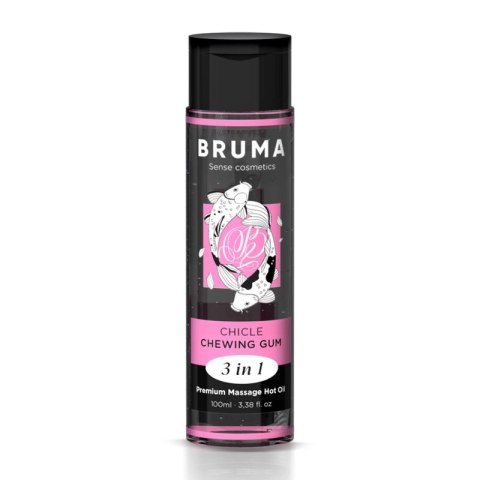 BRUMA Premium Olejek Masażowy 3w1 Guma do Żucia, efekt ciepła, 100ml