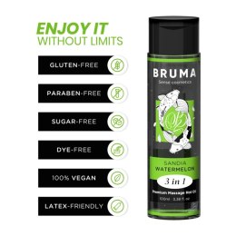 BRUMA Premium Olejek do Masażu 3w1 Arbuz Efekt Ciepła 100ml