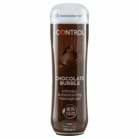 CONTROL Żel do masażu 3w1 Bubble Chocolate 200ml z kulkami, czekolada