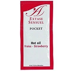 Extase Sensual Olejek do Masażu Truskawkowy 10 ml z feromonami