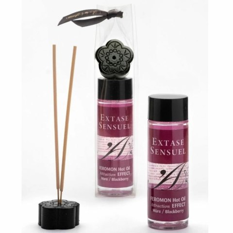 Extase Sensual Olejek do masażu z efektem rozgrzewania jeżynowy 100 ml