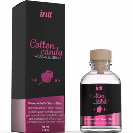 INTT Cotton Candy Żel do masażu rozgrzewający 30 ml słodki aromat