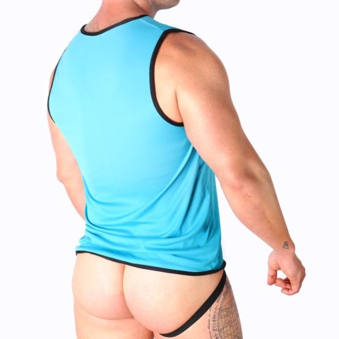 Macho T-shirt męski niebieski S/M lekki elastyczny sportowy