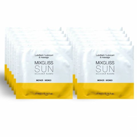 Mixgliss Monoi silikonowy żel intymny 12x4ml saszetki zapachowe