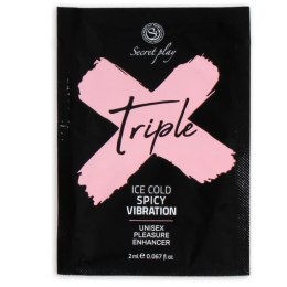 SecretPlay Triple X Żel Aktywujący 3w1 Unisex Saszetka 2ml Naturalny