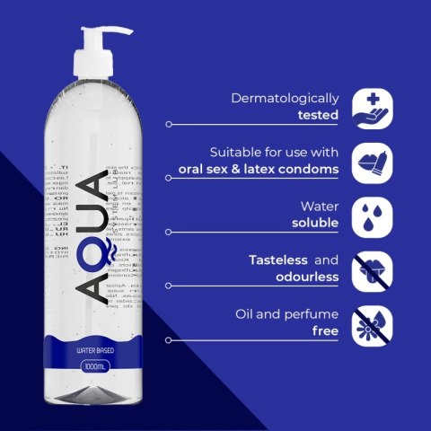 AQUA Quality Lubrykant wodny 1000 ml bezbarwny bezwonny CE