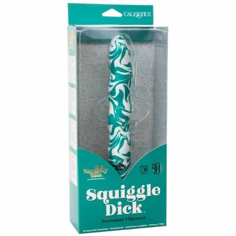 CalExotics Naughty Bits Squiggle Dick silikonowy model wibracyjny 15,3 cm
