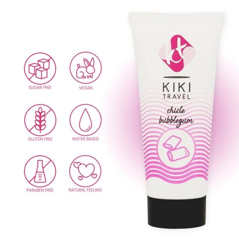 Kiki Travel Lubrykant Wodny 50ml Guma Balonowa Truskawkowa Vegan