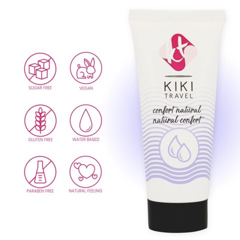 Kiki Travel Naturalny Lubrykant Komfortowy 50 ml - Wegański i Bez Parabenow
