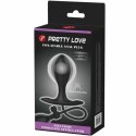 Pretty Love BI-040096Q Czarny korek anatomiczny nadmuchiwany silikonowy