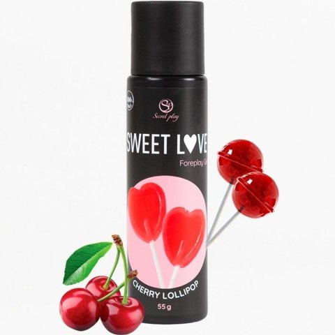 Secret Play Cherry Lollipop Żel nawilżający jadalny 60 ml airless