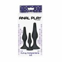 ToyJoy Curvy Companions Zestaw 3 zatyczek anatomicznych silikon czarny