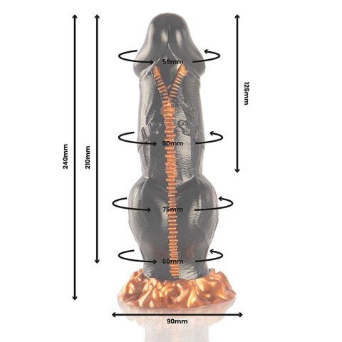 EPIC Deimos Model Silikonowy - Anatomiczny Kształt, Kolor Mitologiczny, 24 cm