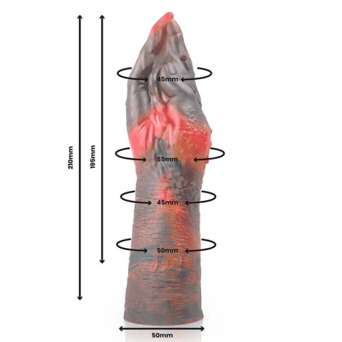 EPIC Lilith Model M silikonowy anatomiczny, kolor demon, 21 cm