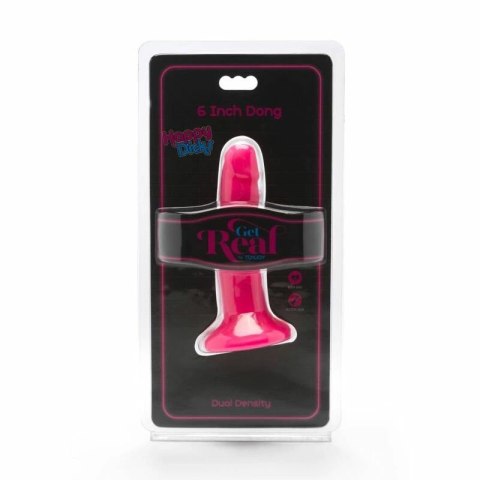 Get Real Happy Dicks Dong 12 cm rożowy - model z przyssawką PVC
