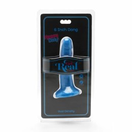 Get Real Happy Dicks Model 12 cm Niebieski - anatomiczny kształt, przyssawka