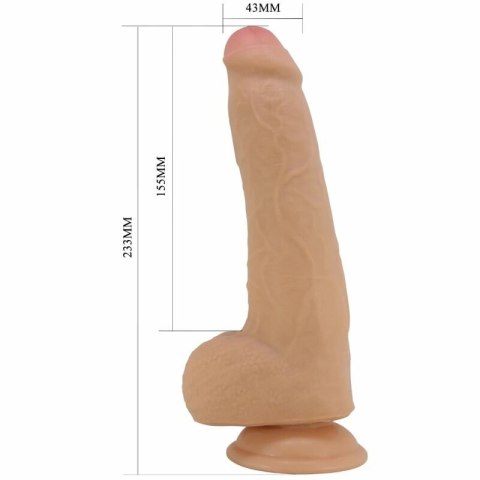Pretty Love Draco model anatomiczny 23 cm, mięso, przyssawka TPR
