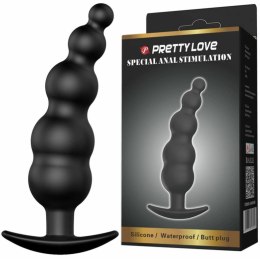 Pretty Love Korek silikonowy anatomiczny czarny 11,8 cm