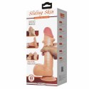 Pretty Love Sliding Skin model z przyssawką 21,8 cm - powierzchnia żylasta, TPR