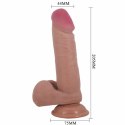 Pretty Love Sliding Skin model z przyssawką, kolor naturalny, 20,5 cm