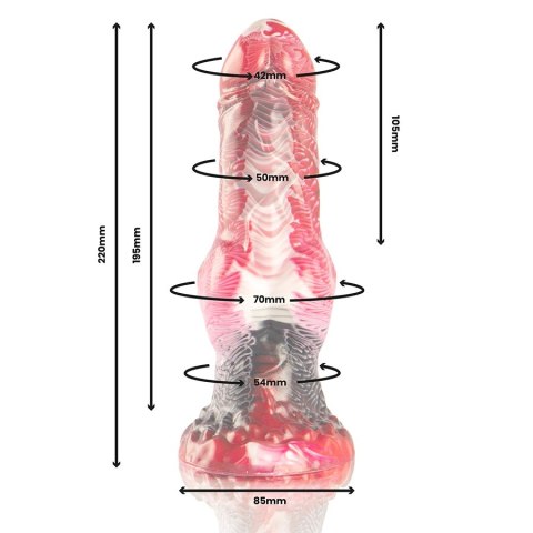 EPIC Helios silikonowy model intymny z funkcją podgrzewania 22 cm