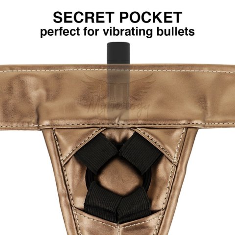 MYTHOLOGY Fantasy Harness Bronze S/M - Ekologiczne szelki regulowane