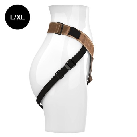 MYTHOLOGY Fantasy Harness L/XL brązowy - regulowane szelki wegańskie