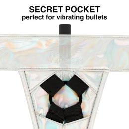 MYTHOLOGY Fantasy Harness Opalizujący S/M - Regulowane szelki vegan