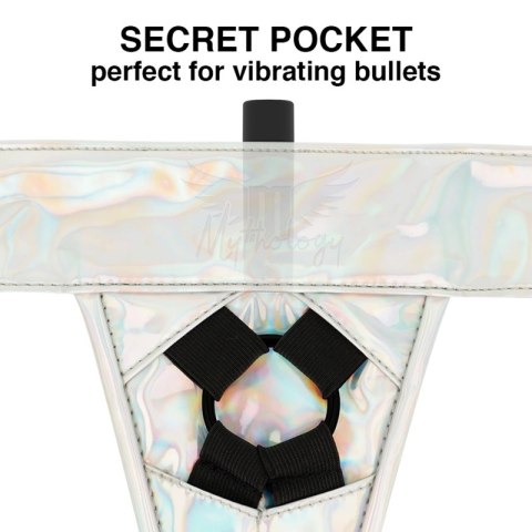 MYTHOLOGY Fantasy Harness Opalizujący S/M - Regulowane szelki vegan