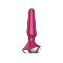 Satisfyer Plug-ilicious 2 Berry - anatomiczna wtyczka z dwoma silnikami