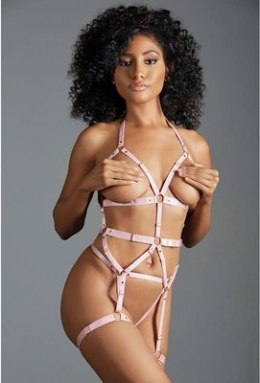 Allure Claire Harness Set dwuczęściowy z regulacją paskow czarny