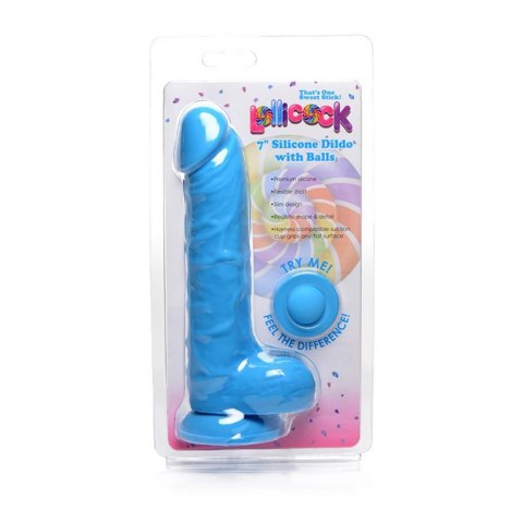 Curve Toys Lollicock silikonowy model anatomiczny z jądrami 18 cm