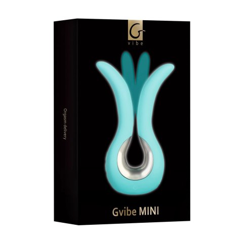 Gvibe Mini Tiffany - Kompaktowy masażer intymny, zakrzywiony, turkusowy
