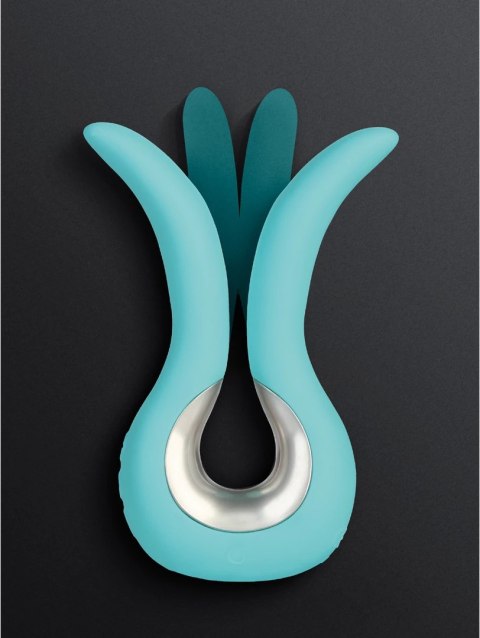Gvibe Mini Tiffany - Kompaktowy masażer intymny, zakrzywiony, turkusowy