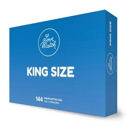 Love Match King Size komfortowe prezerwatywy XXL 60 mm 144 sztuki