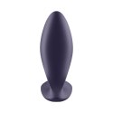 Satisfyer Plug Power - silikonowy model wibrujący z Bluetooth, czarny