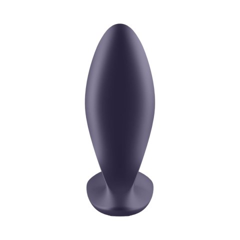 Satisfyer Plug Power - silikonowy model wibrujący z Bluetooth, czarny