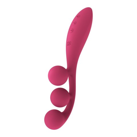 Satisfyer Tri Ball 1 - Wielofunkcyjny model z trzema silnikami, silikon, ładowalny