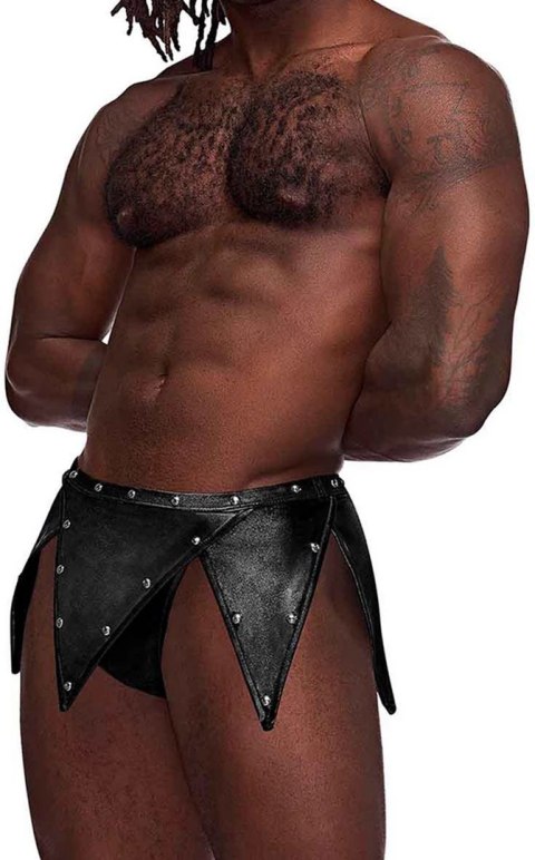 Male Power Gladiator SM - zestaw stringi z pasem i ozdobnymi ćwiekami