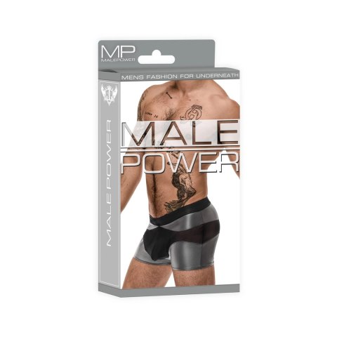 Male Power Iron Clad szorty męskie z siateczkową kieszenią czarne M