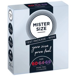 Mister Size Pure Feel Zestaw Testowy Prezerwatyw 60/64/69 mm 3 szt.