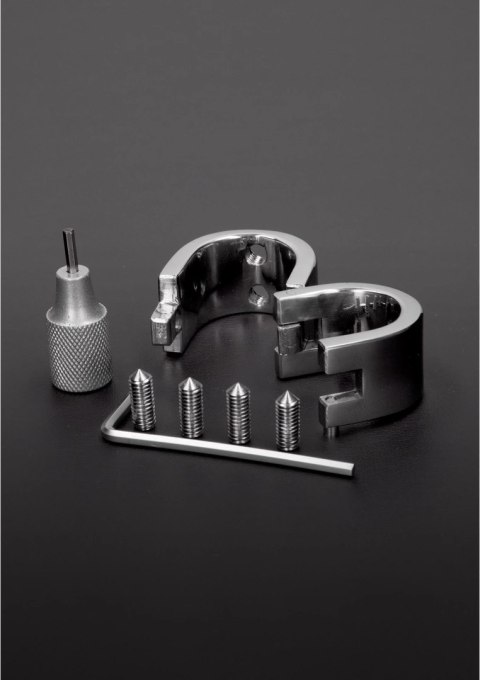 Steel Kajdanka z kolcami do obciążenia - stal nierdzewna, owalny kształt