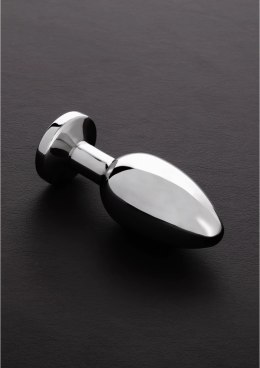 Steel Plug Large - Korek ze stali nierdzewnej z ozdobnym kamieniem