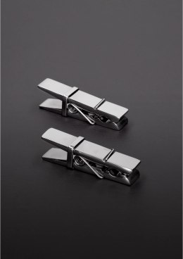 Steel Zaciski do brodawek tkaninowe, stal nierdzewna, ciężkie