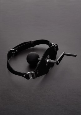 Steel - profesjonalny knebel z piłką i paskiem skorzanym, uniwersalny