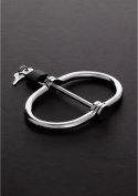 MOOD D-Handcuffs stalowe kajdanki z zaokrąglonymi krawędziami